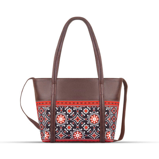 Ajrak Heritage Shoulder Tote Bag