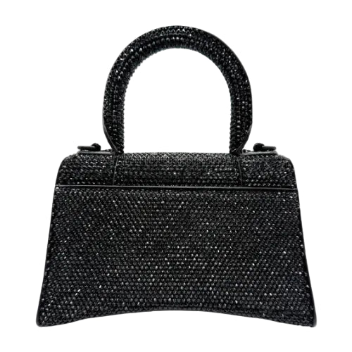 Hourglass XS Allover Strass Top-Handle Bag