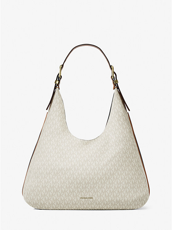 Ivory Monogram Hobo Shoulder Bag