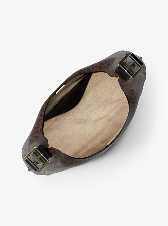 Ivory Monogram Hobo Shoulder Bag