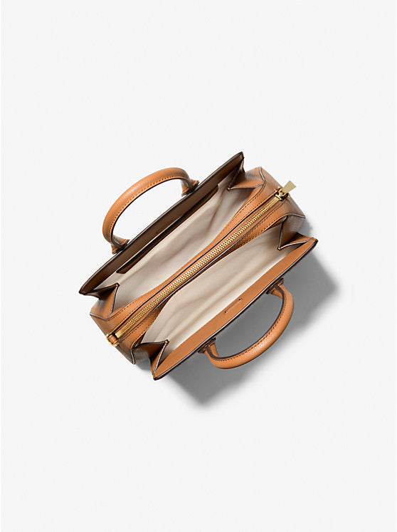 Michael Kors ivory satchel bag