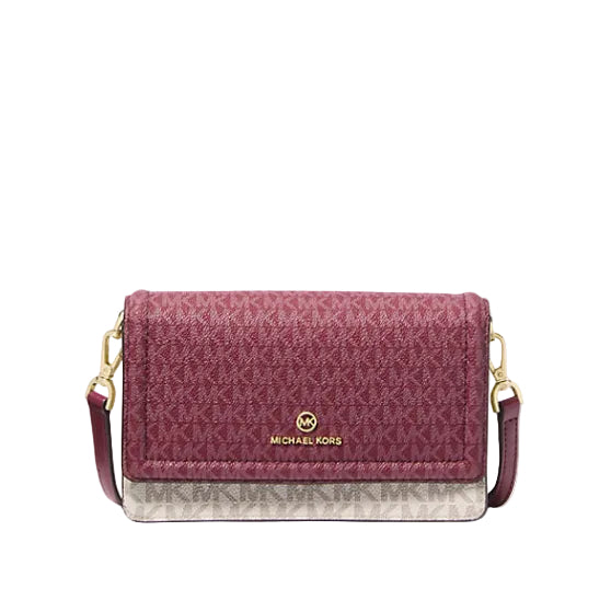 Jet Set Small Two-Tone Logo Smartphone Crossbody Bag