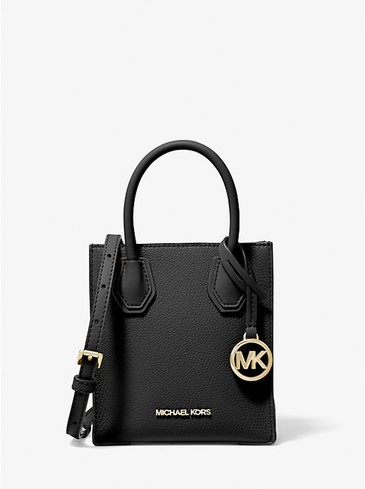 Michael Kors Mini Mercer Pebbled Leather Satchel