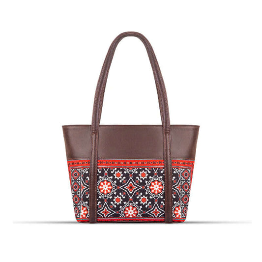 Ajrak Heritage Shoulder Tote Bag