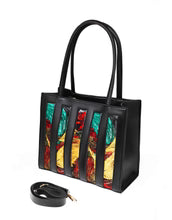 Abstract Panel Tote Handbag