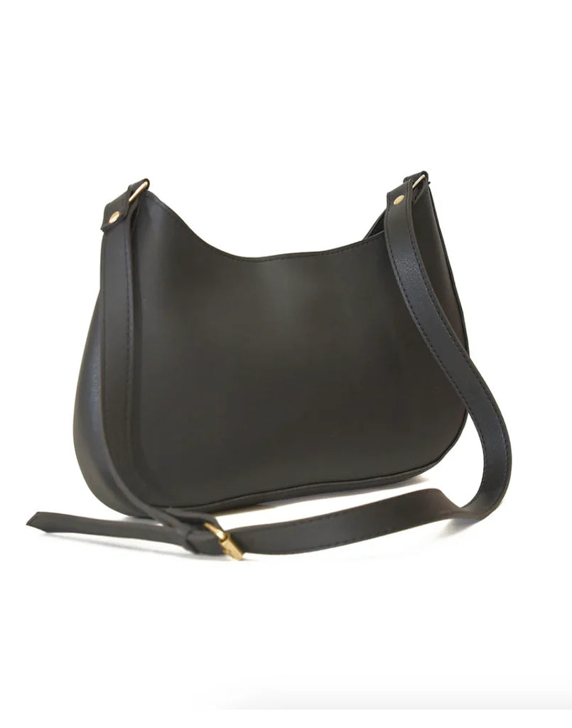Classic black Crescent Shoulder Bag