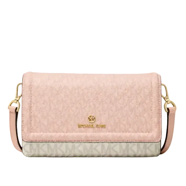 Jet Set Small Two-Tone Logo Smartphone Crossbody Bag