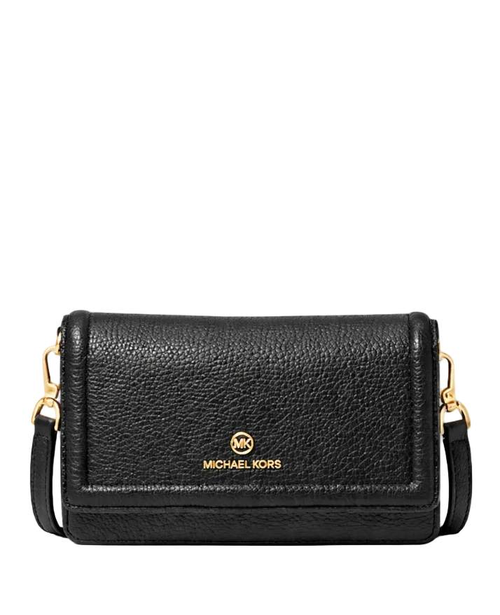 Jet Set Small Pebbled Leather Smartphone Convertible Crossbody Bag