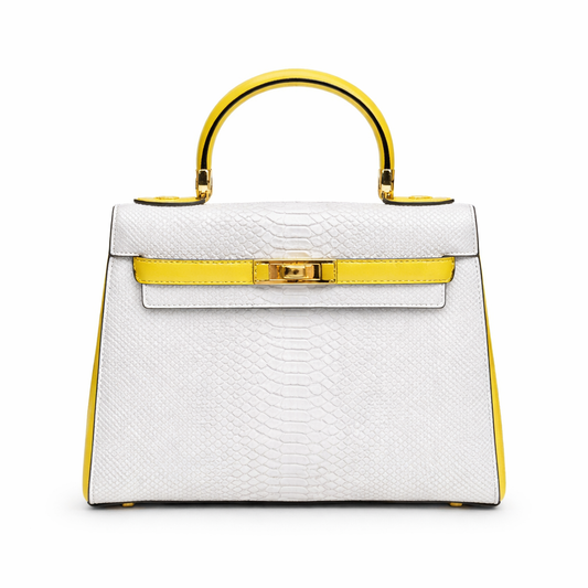 Kelly - Python-Embossed Party Bag