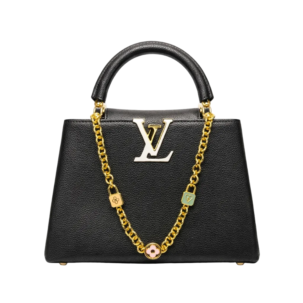 Louis Vuitton Capuchins' BB handbag in black Taurillon leather