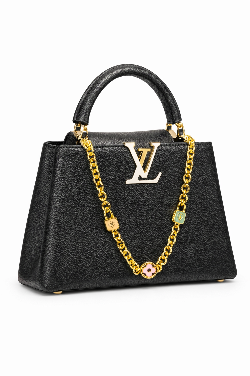 Louis Vuitton Capuchins' BB handbag in black Taurillon leather