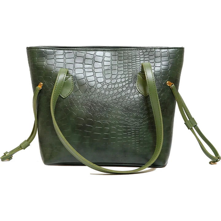 Croc Criss Tote Bag Green