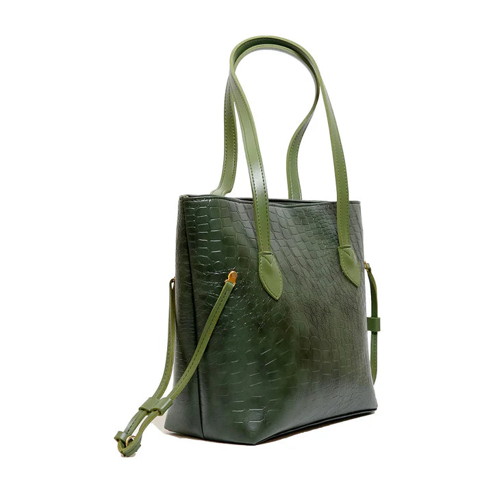 Croc Criss Tote Bag Green