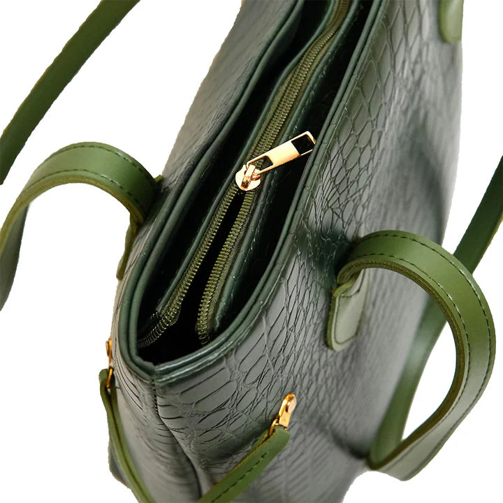 Croc Criss Tote Bag Green