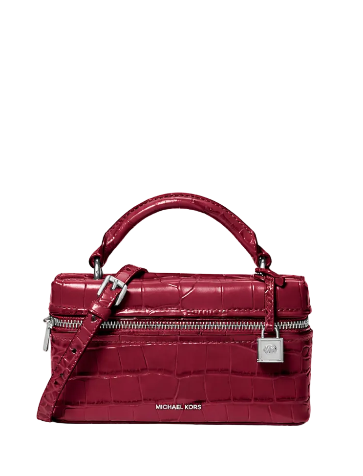 Jana Extra-Small Crocodile Embossed Leather Crossbody Bag