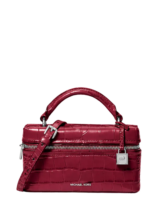 Jana Extra-Small Crocodile Embossed Leather Crossbody Bag