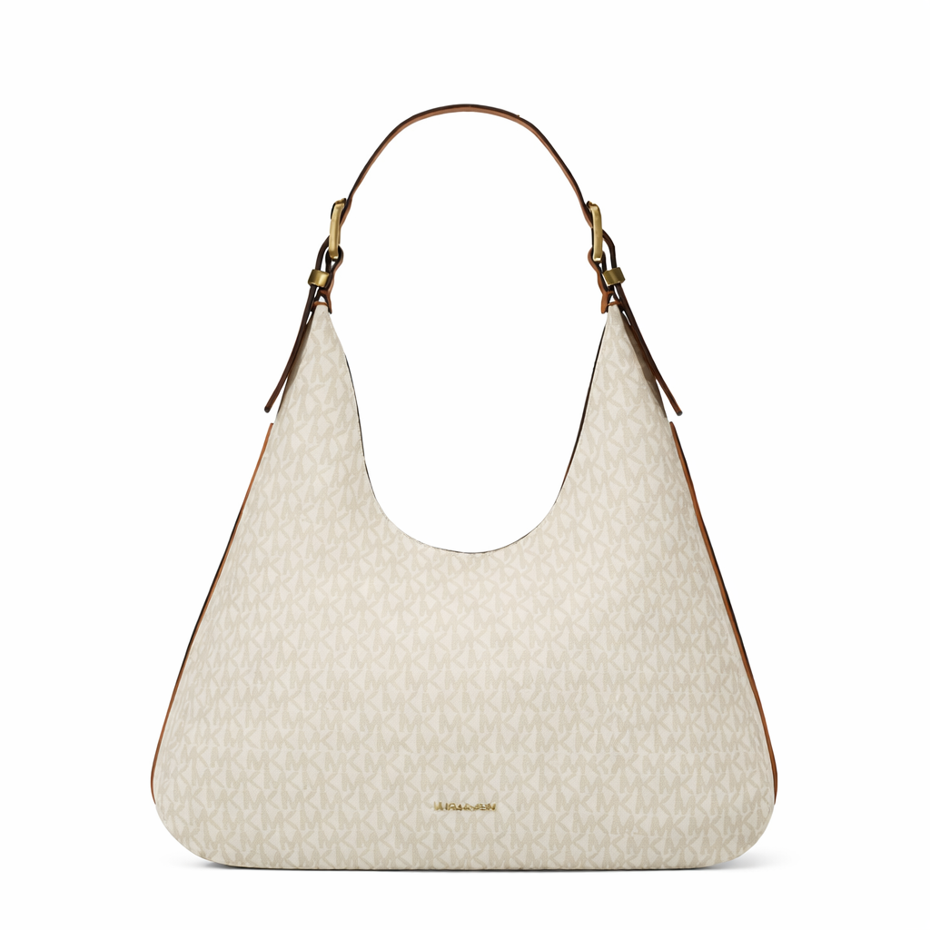 Ivory Monogram Hobo Shoulder Bag