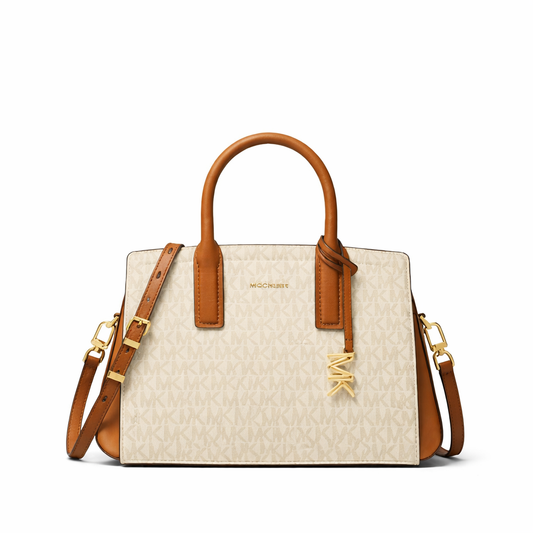 Michael Kors ivory satchel bag