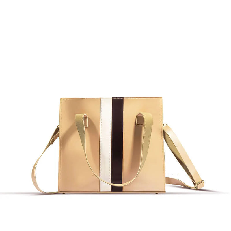 Modern Stripe Accent Tote Bag