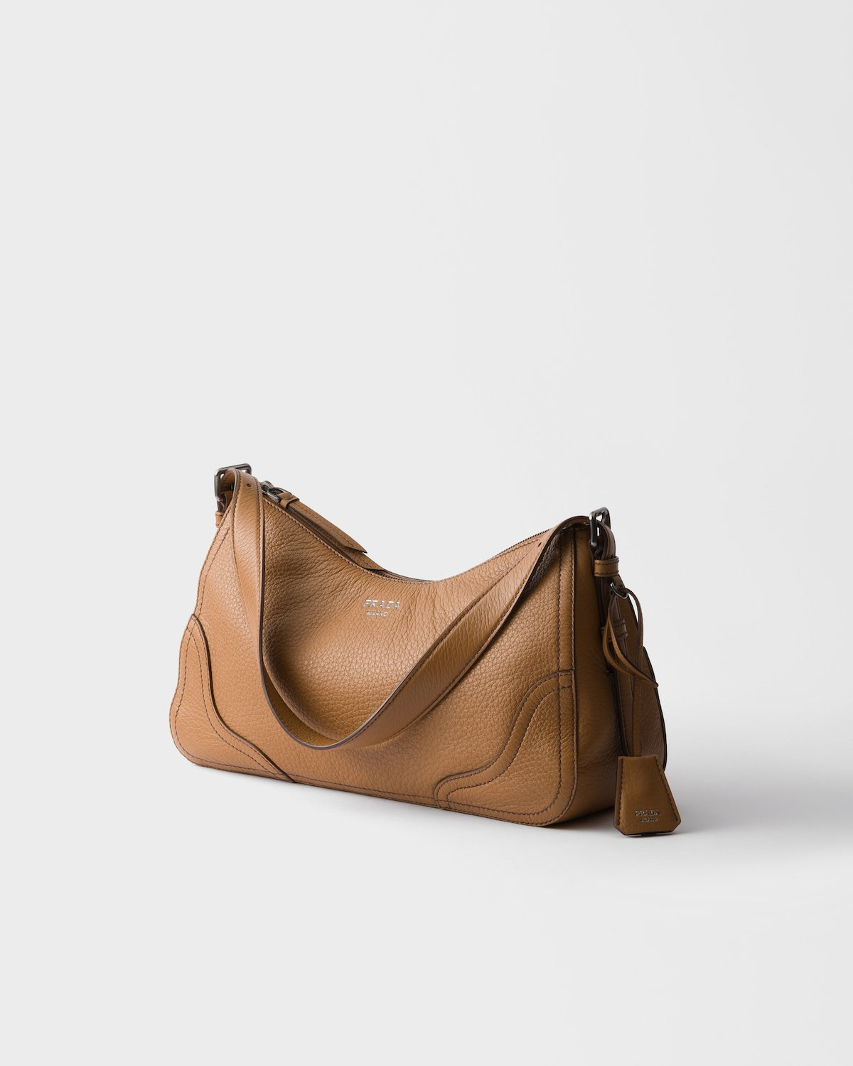 Prada Aimèe large leather shoulder bag