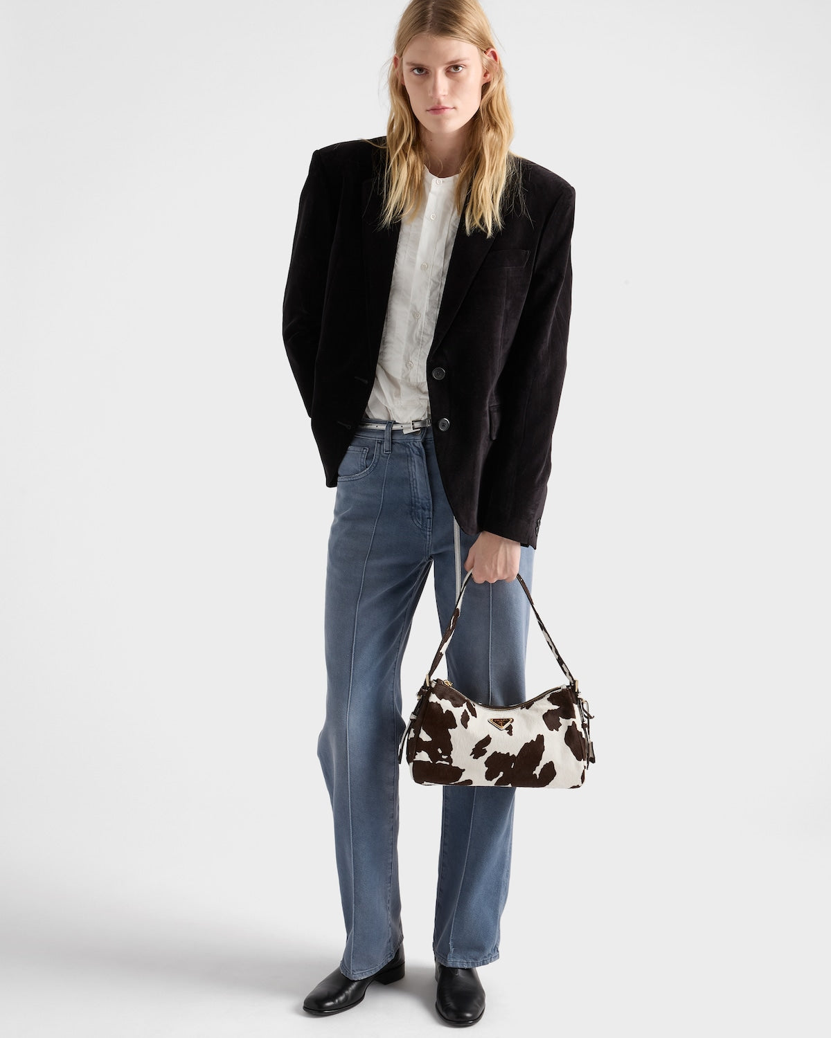 Prada Aimèe medium printed leather shoulder bag