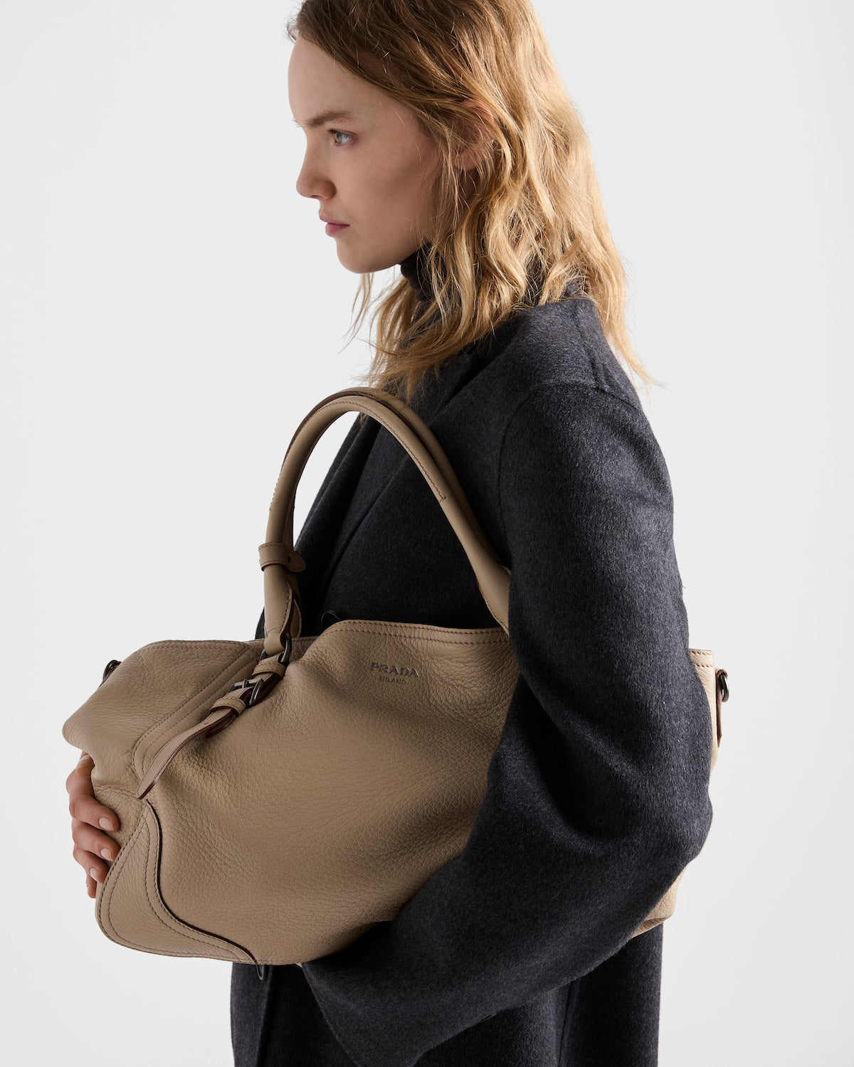 Prada Large leather tote bag