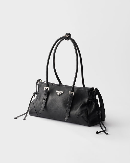 Prada Bonnie medium antiqued leather tote bag