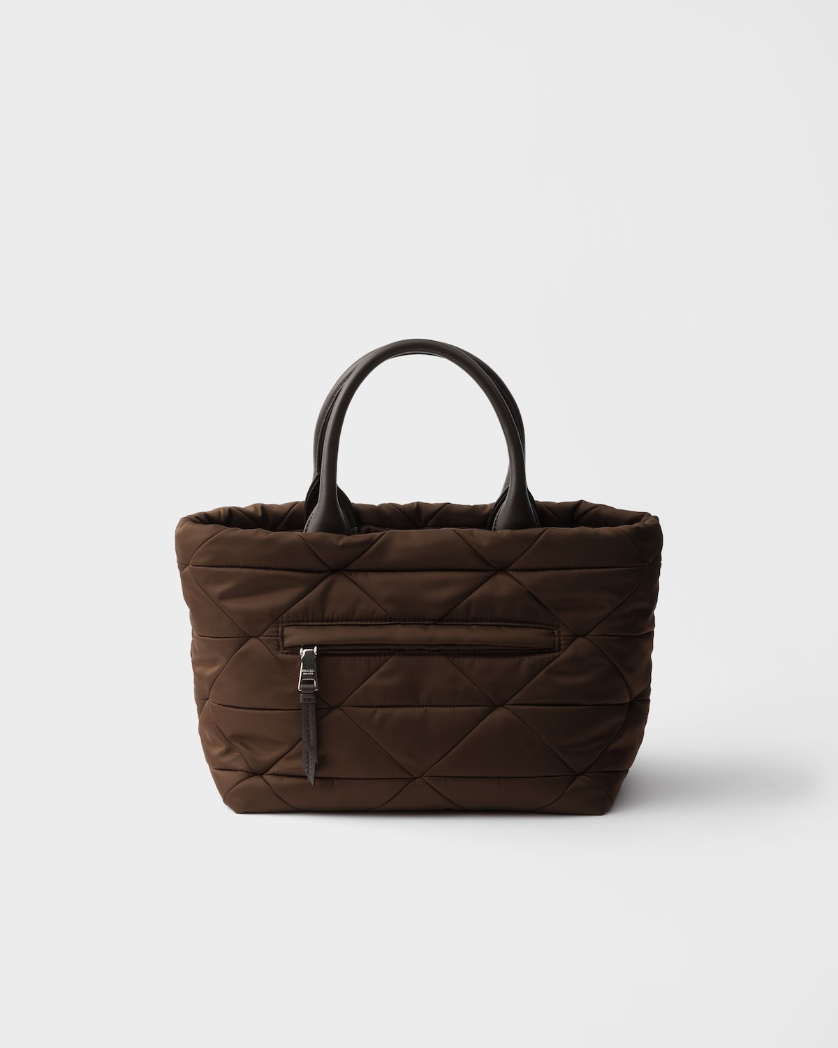 Prada Medium padded Re-Nylon and leather tote bag