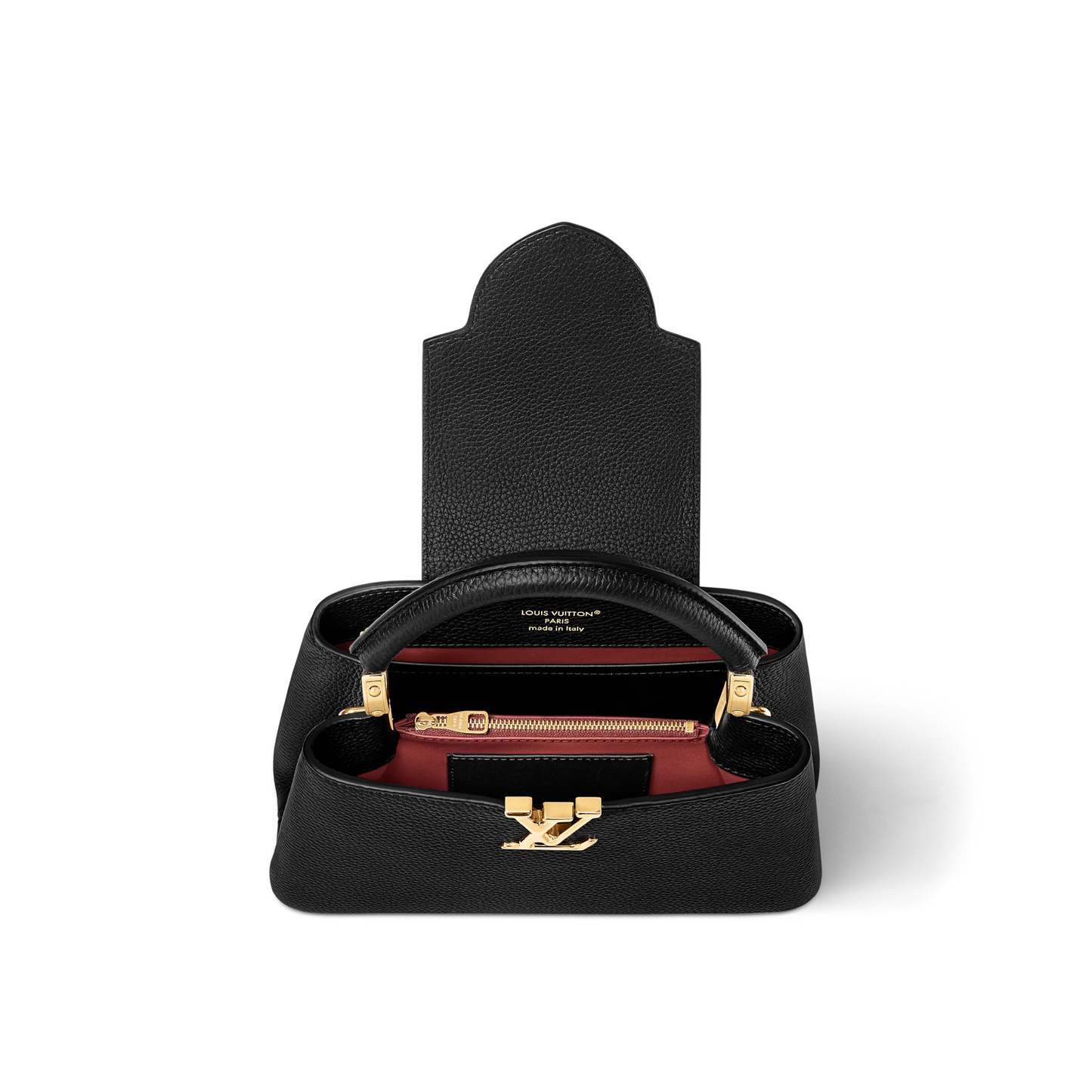 Louis Vuitton Capuchins' BB handbag in black Taurillon leather