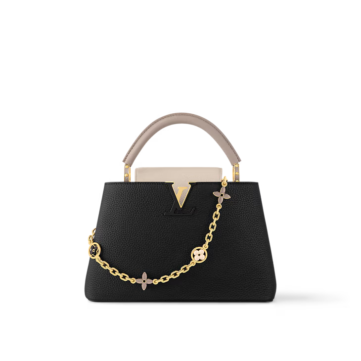 Louis Vuitton Capuchins' BB handbag in black Taurillon leather